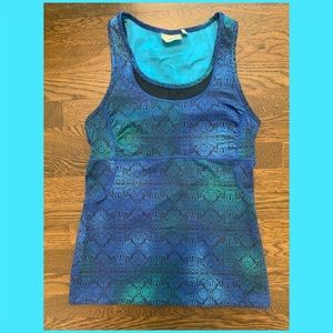 Printed Athleta Support Top, Size S